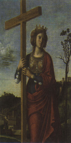 Picture of St Helen holding a cross